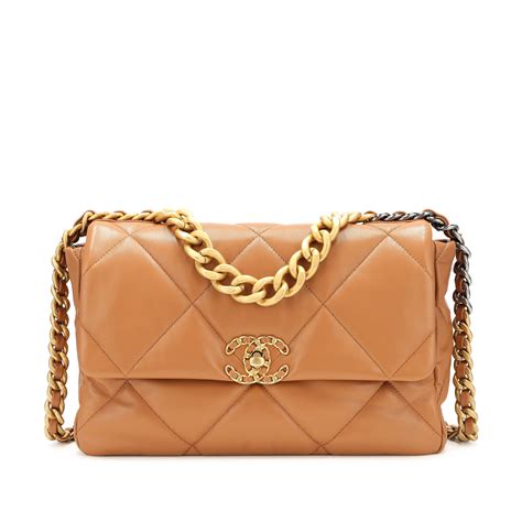 chanel bag caramel|chanel 22 lambskin bag.